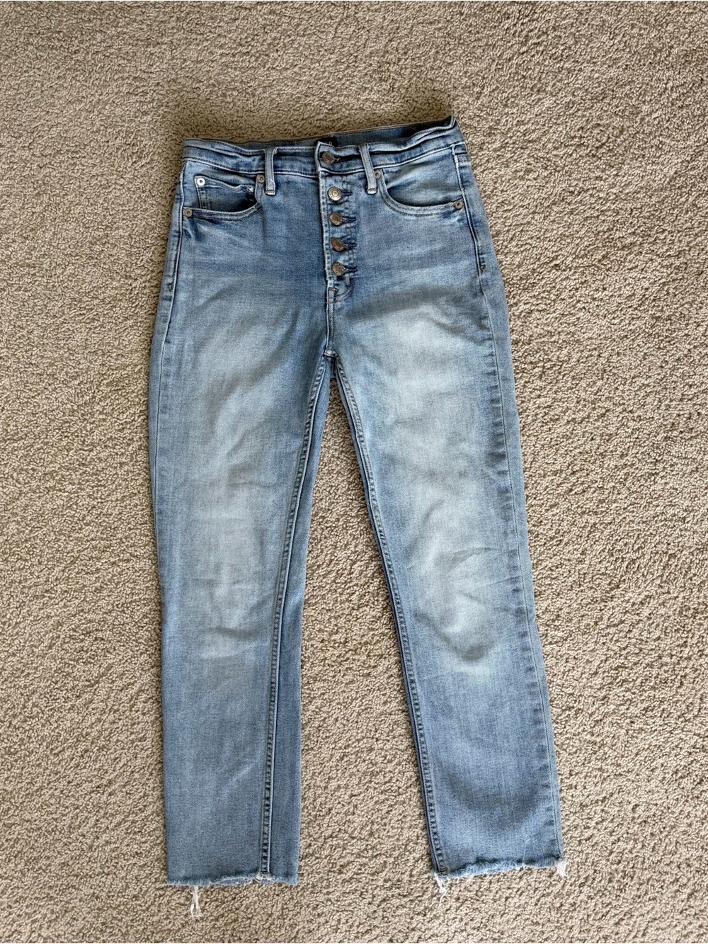 GAP Light Blue Button-Fly Jeans size 26